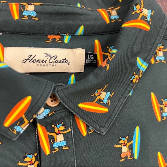 Henri Costa HCF22203 FIDO Polo Onyx Men’s Large - Picture 4 of 6